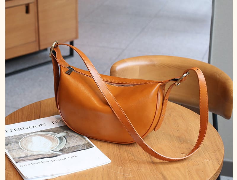 umhängetasche damen leder braun klein