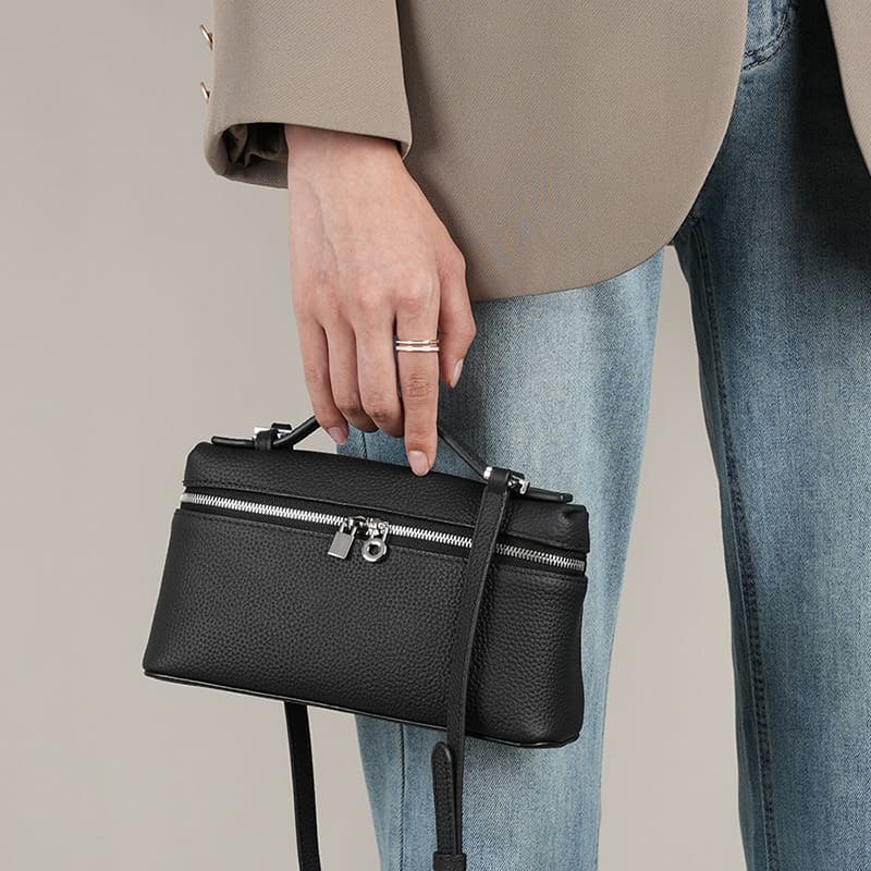 umhängetasche damen leder schwarz