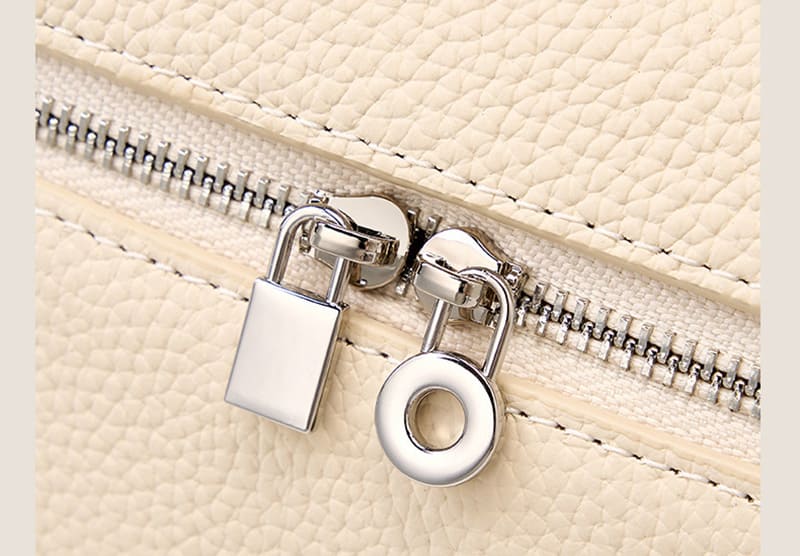 kleine Umhängetasche Damen schlicht weiches Leder mit Griff Handtasche zum Umhängen