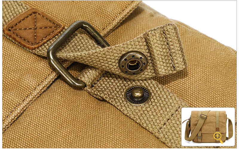 kleine Umhängetasche Herren Canvas Tasche Freizeit in 3 Farben