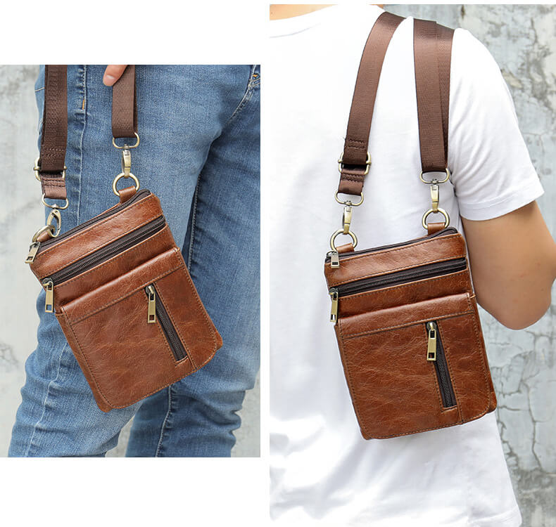 umhängetasche herren leder vintage