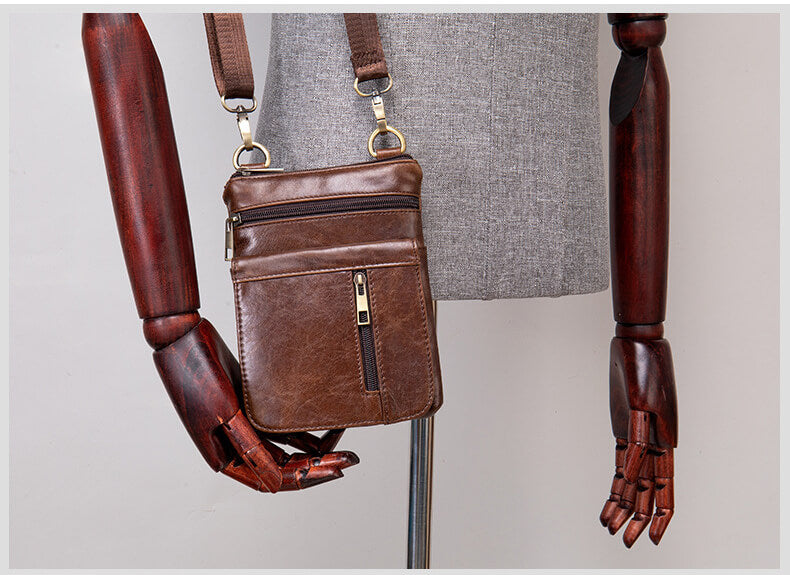 leder umhängetasche herren vintage klein