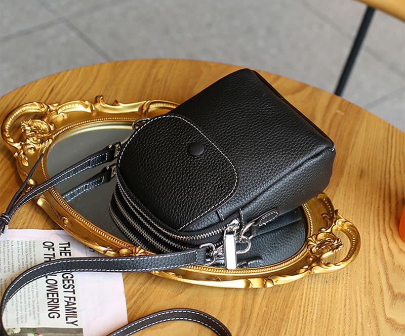 kleine umhängetasche damen leder