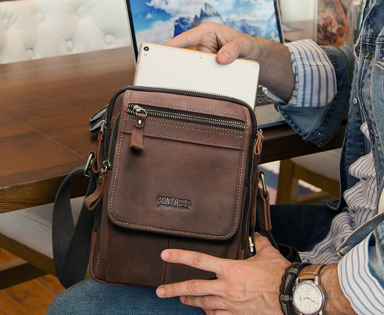 businesstasche herren leder