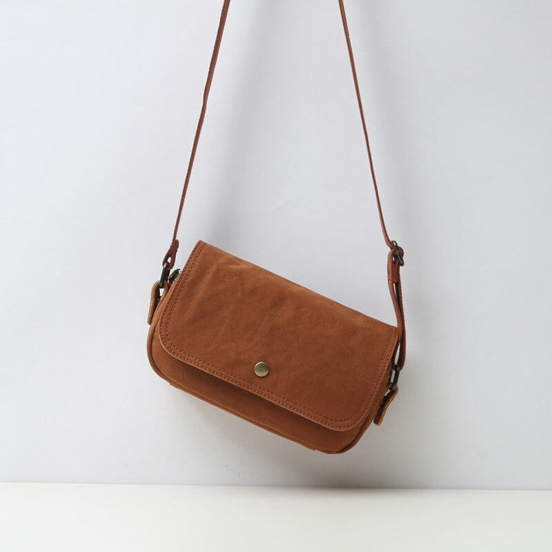 kleine Damen Umhängetasche Canvas Segeltuchtasche für Freizeit