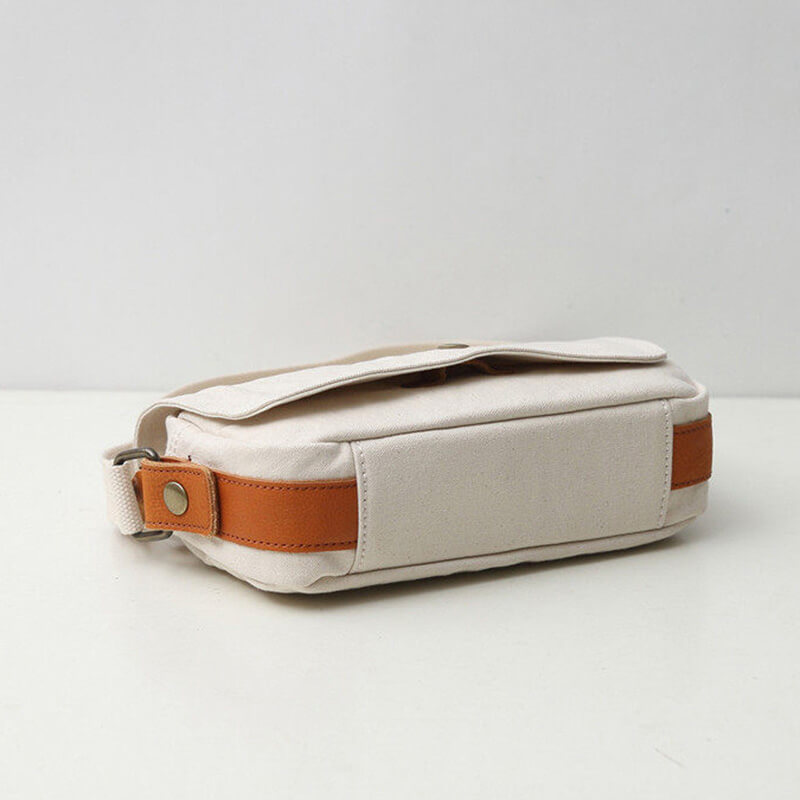 kleine Damen Umhängetasche Canvas Segeltuchtasche für Freizeit