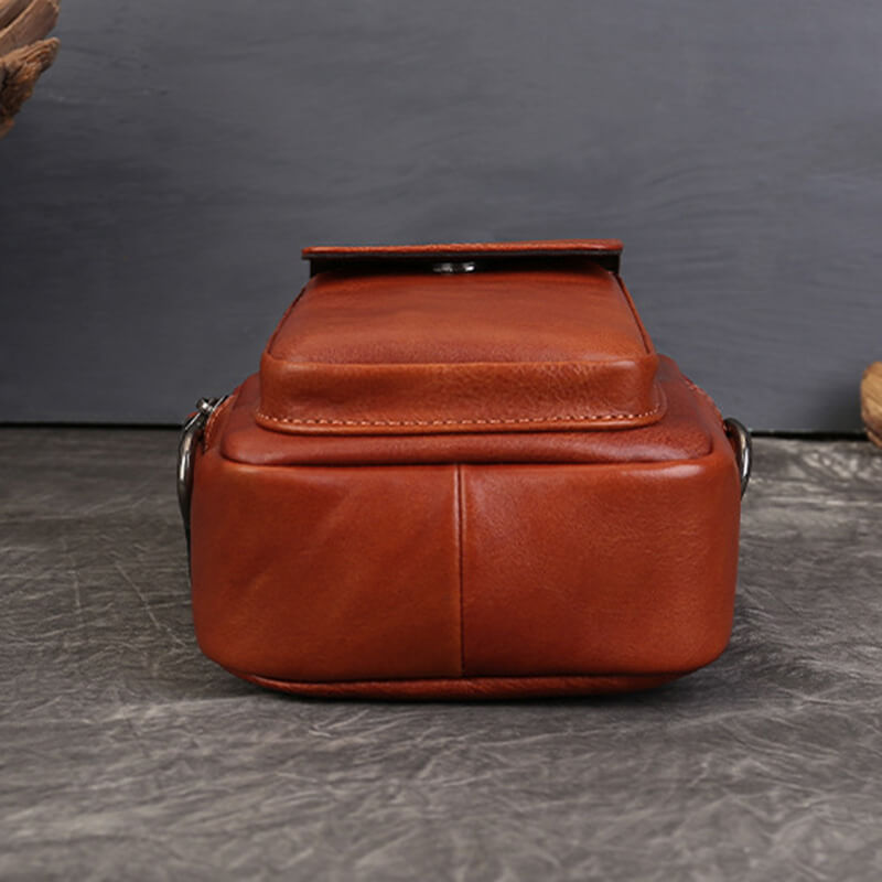 kleine Damen Umhängetasche Leder Handytasche zum Umhängen Gürteltasche
