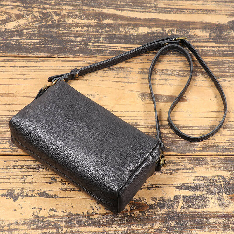 umhängetasche damen leder schwarz