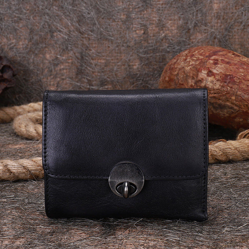 portemonnaie damen leder schwarz