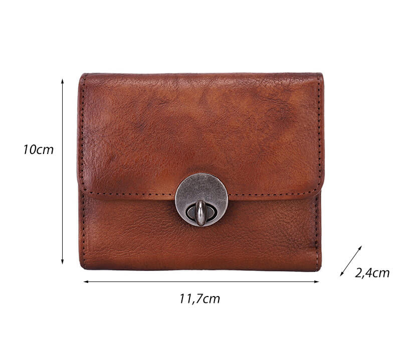 kleine Geldbörse Damen Leder Portemonnaie Brieftasche