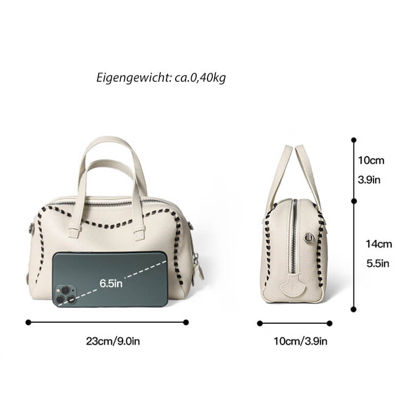 kleine Handtasche Damen Leder modern zum Umhängen Umhängetasche in 3 Farben