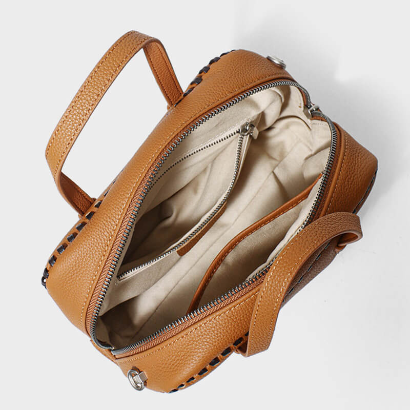 kleine Handtasche Damen Leder modern zum Umhängen Umhängetasche in 3 Farben