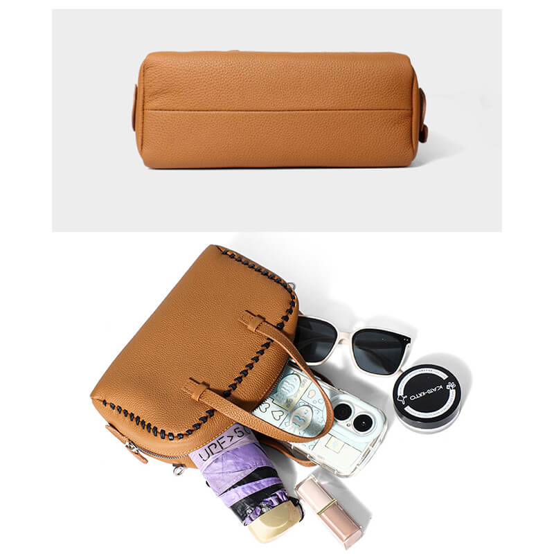 kleine Handtasche Damen Leder modern zum Umhängen Umhängetasche in 3 Farben