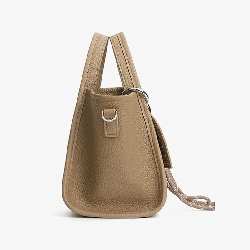 kleine Handtasche Damen Leder schlicht Umhängetasche modern in 3 Farben mit Innentasche