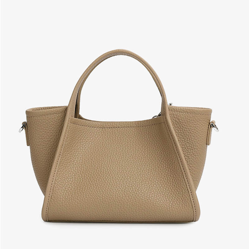 kleine Handtasche Damen Leder schlicht Umhängetasche modern in 3 Farben mit Innentasche
