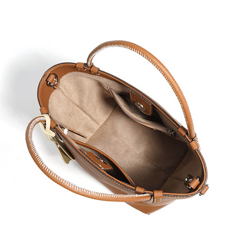 kleine Handtasche Damen Leder Umhängetasche modern Beuteltasche in 3 Farben