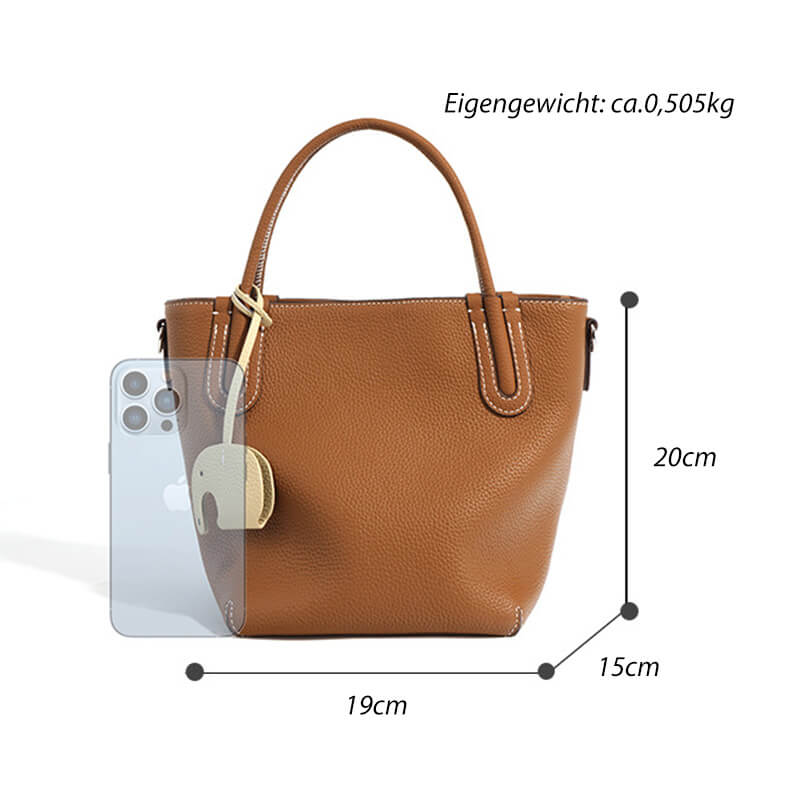 kleine Handtasche Damen Leder Umhängetasche modern Beuteltasche in 3 Farben