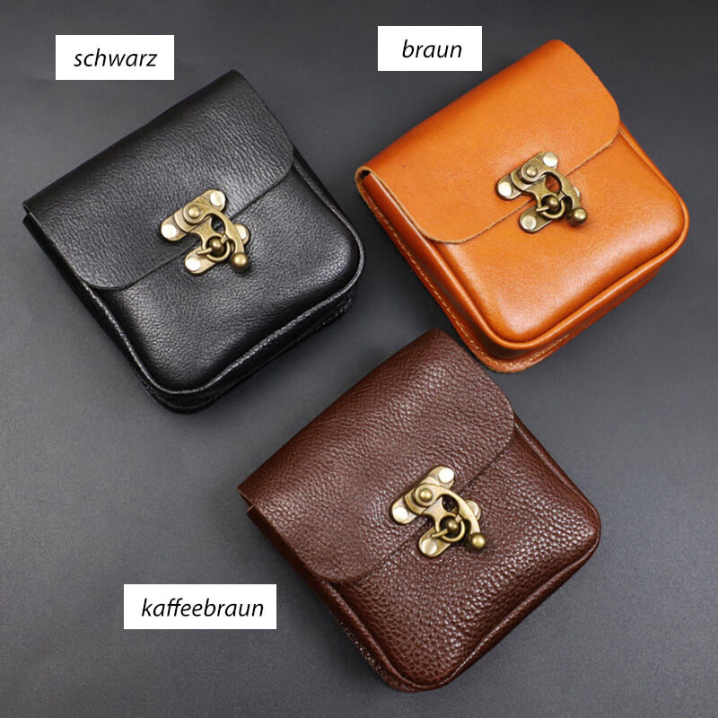 kleine Hüfttasche Gürteltasche Leder für Freizeit in 3 Farben