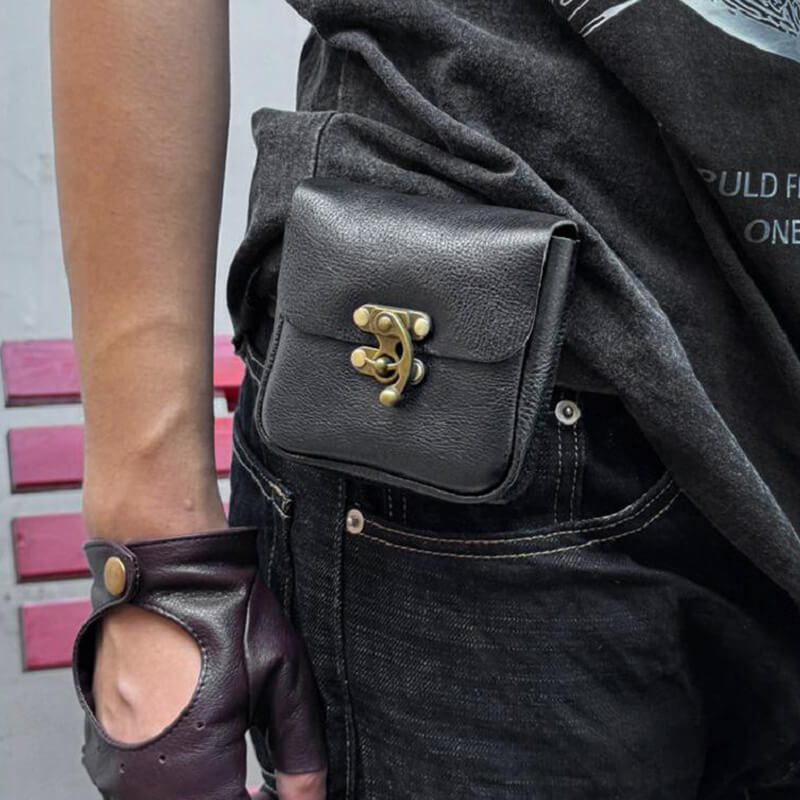 gürteltasche herren leder schwarz