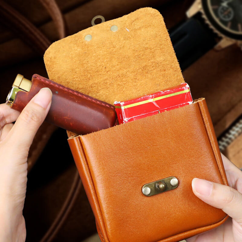 kleine Hüfttasche Gürteltasche Leder für Freizeit in 3 Farben