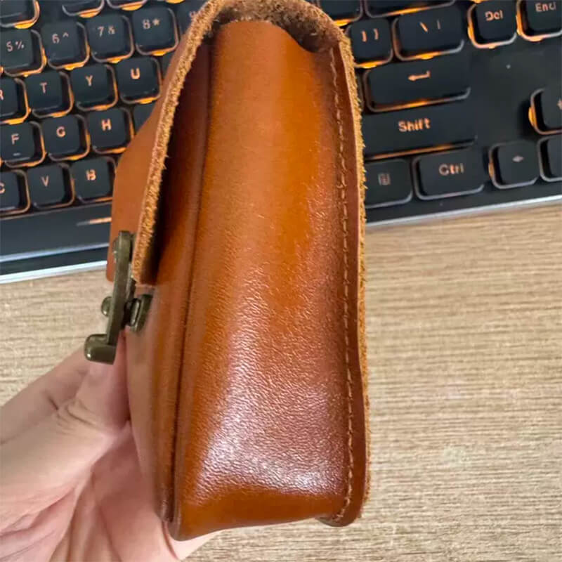 kleine Hüfttasche Gürteltasche Leder für Freizeit in 3 Farben