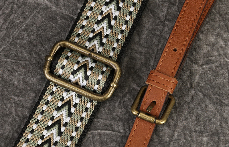 kleine Umhängetasche Damen echt Leder Handtasche mit breitem Gurt