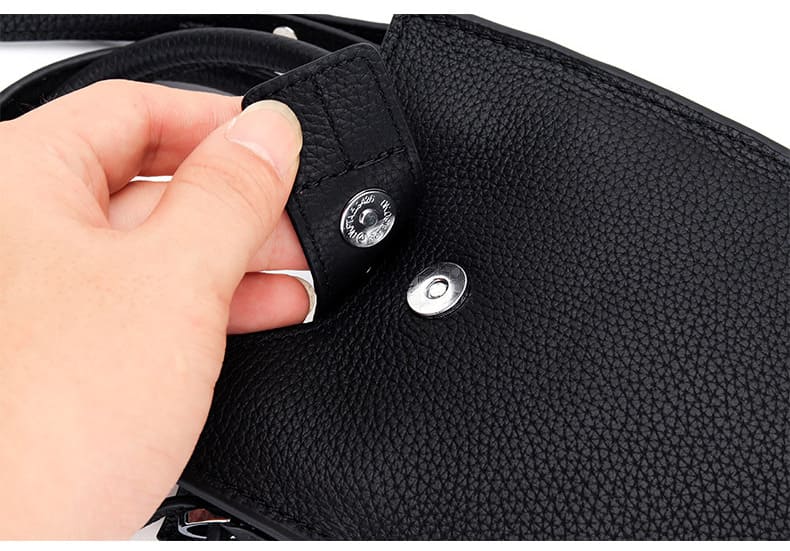 kleine Umhängetasche Damen Handytasche Leder mit Griff