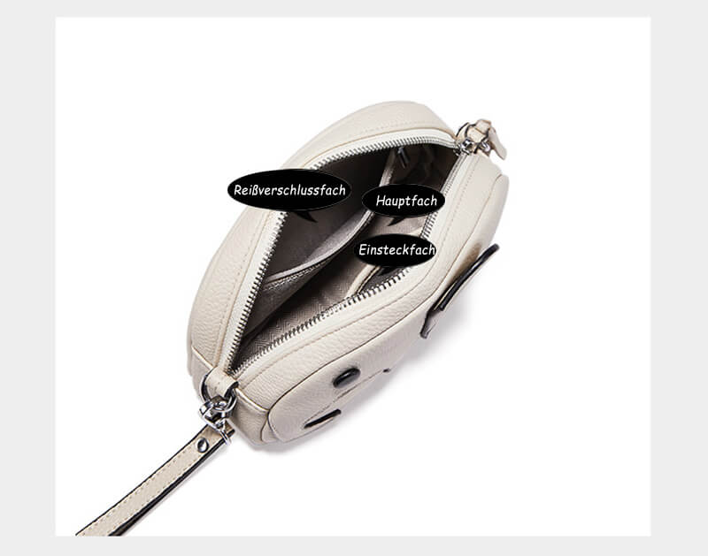 kleine Umhängetasche Elefant Leder mit Kette Clutch Handgelenkgurt Handytasche