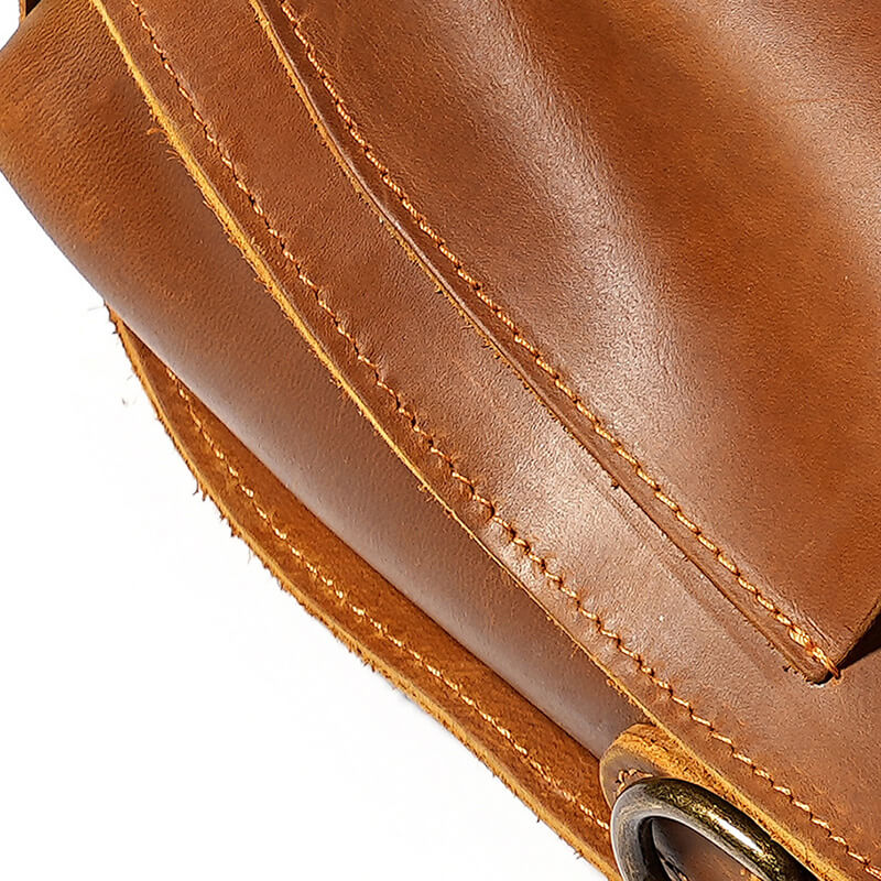 kleine Umhängetasche Herren Leder für Handy Handytasche Hüftgurt Gürteltasche