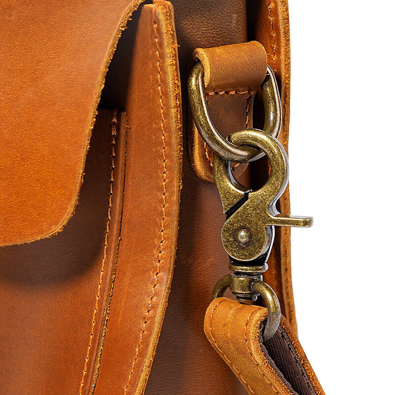 kleine Umhängetasche Herren Leder für Handy Handytasche Hüftgurt Gürteltasche