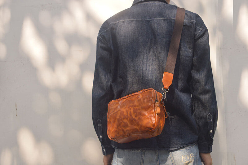 messenger bag leder braun