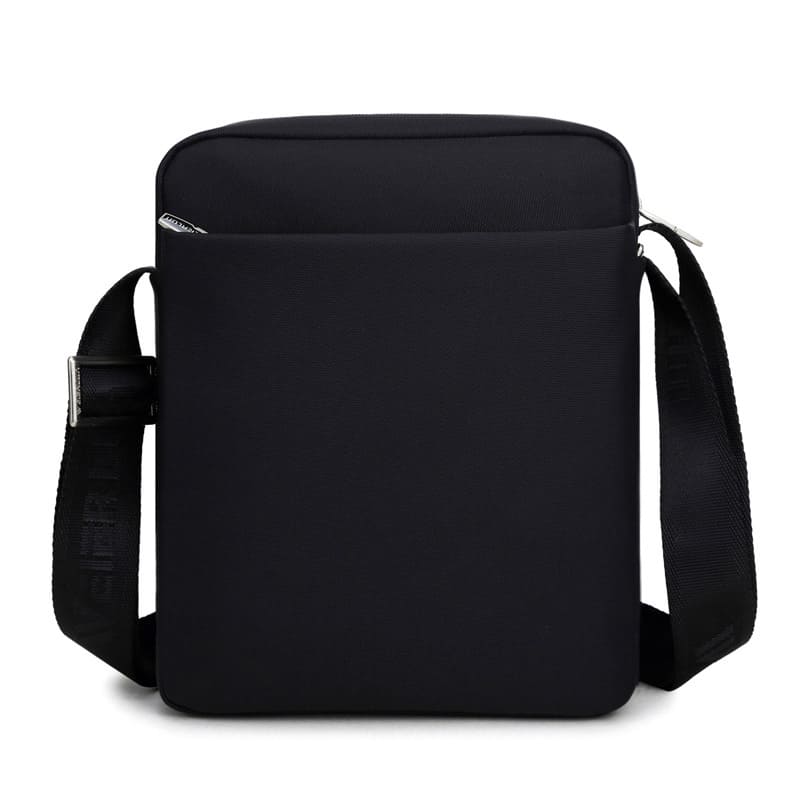 kleine Umhängetasche Herren Oxford Hochformat Businesstasche schwarz kaffeebraun für Alltag und Arbeit