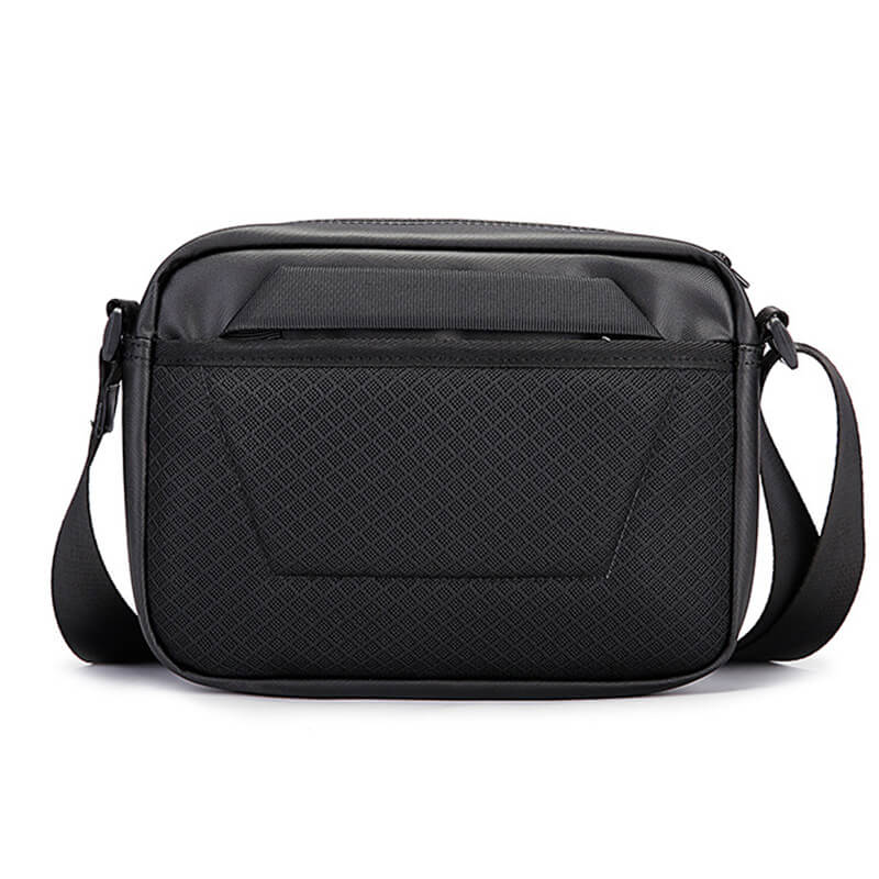 Kleine Umhängetasche Herren wasserdicht Kuriertasche Messenger Bag Oxford schwarz