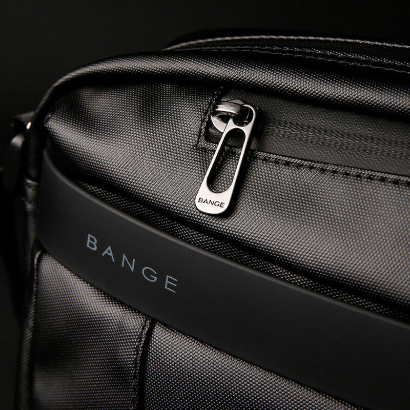Kleine Umhängetasche Herren wasserdicht Kuriertasche Messenger Bag Oxford schwarz