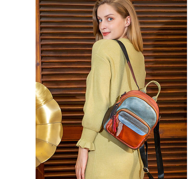 kleiner rucksack damen bunt