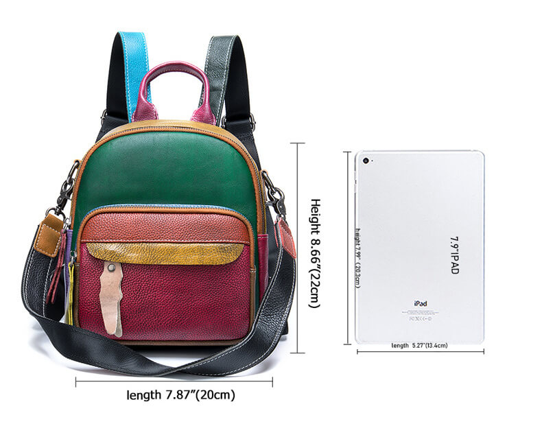 kleiner rucksack damen bunt