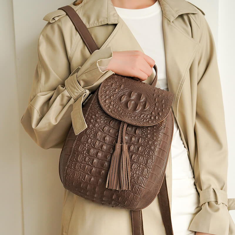 rucksack damen leder elegant