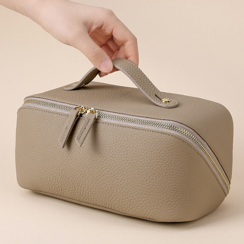 kulturtasche damen leder