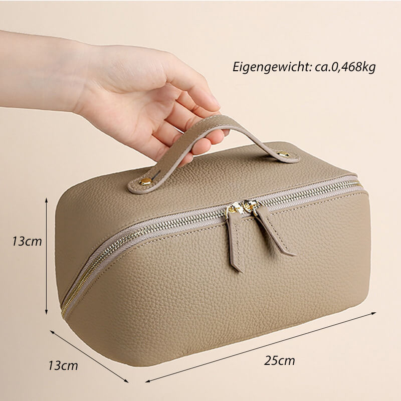 Kulturtasche Damen Leder kulturbeutel Kosmetiktasche für Reisen