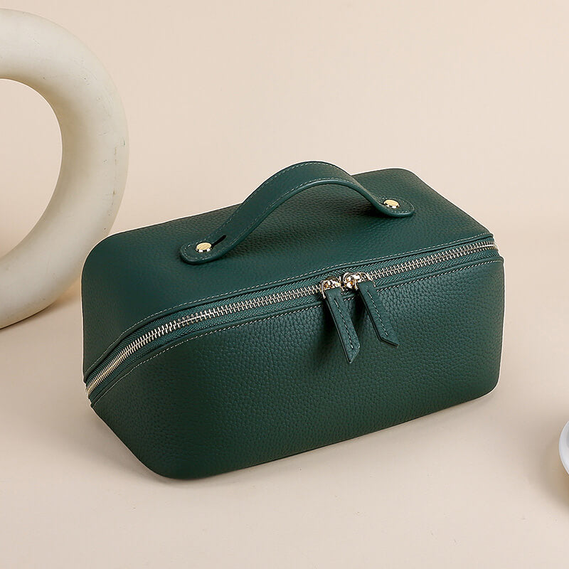 kulturtasche damen grün