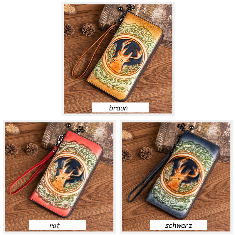 portemonnaie damen lang leder