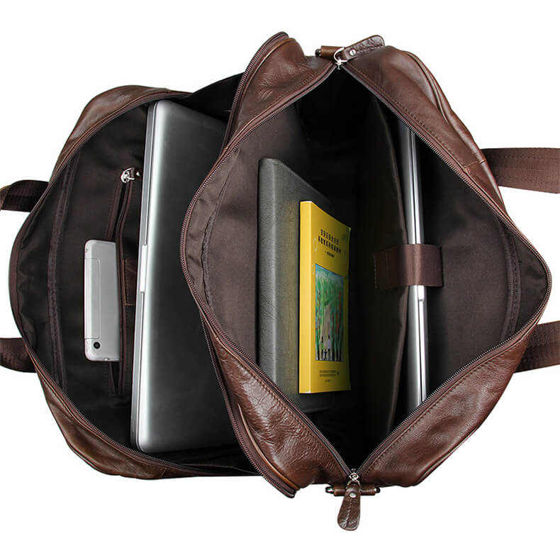Laptop Businesstasche Herren Leder braun Handtasche Aktentasche Männer modern