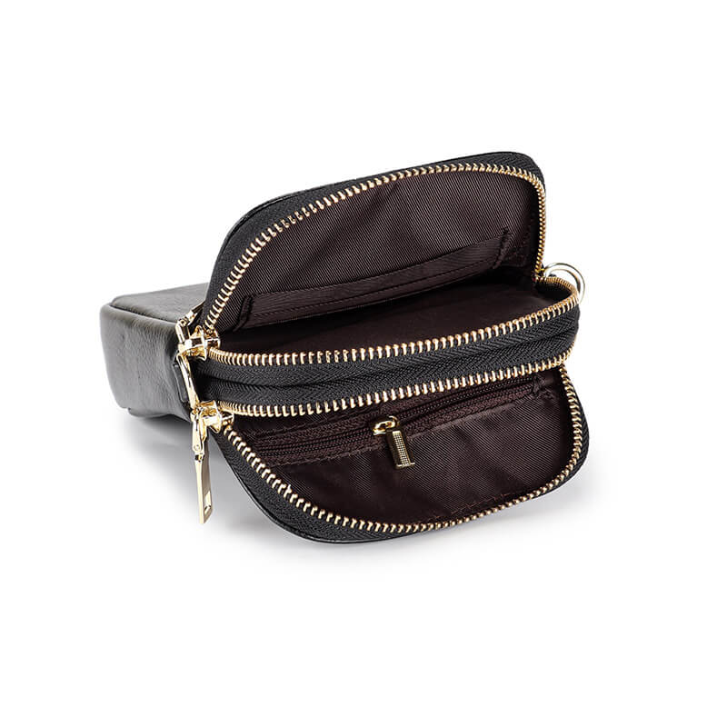 Leder Handytasche zum Umhängen Damen kleine Umhängetasche für Handy