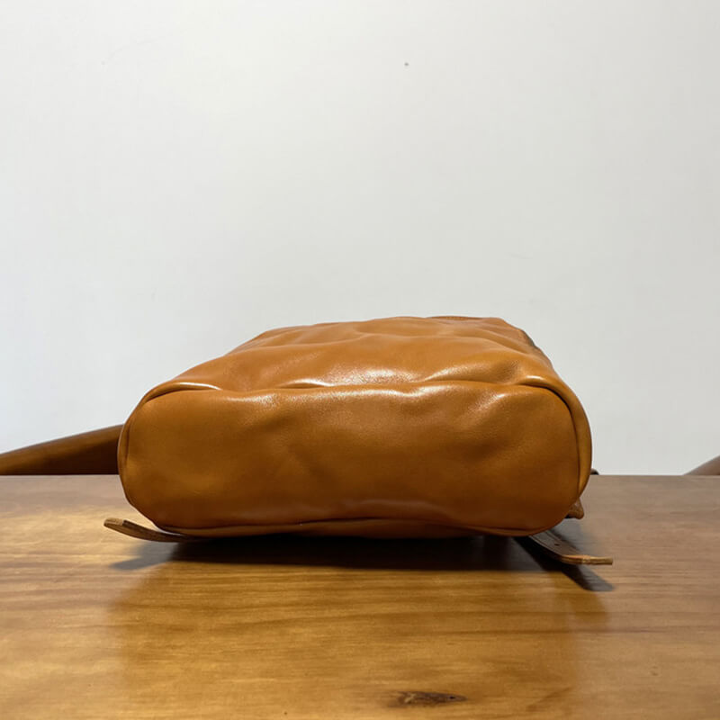 Leder Rucksack Damen braun Vintage Backpack Frauen für Freizeit