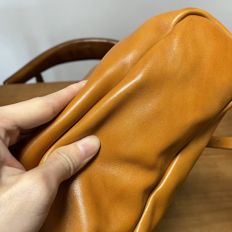 Leder Rucksack Damen braun Vintage Backpack Frauen für Freizeit