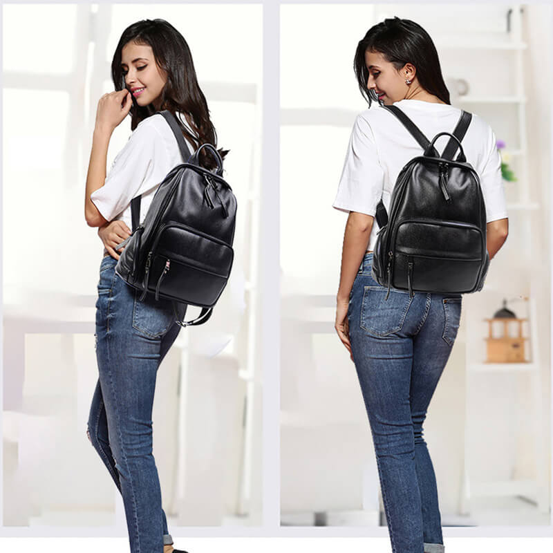 rucksack aus leder für damen