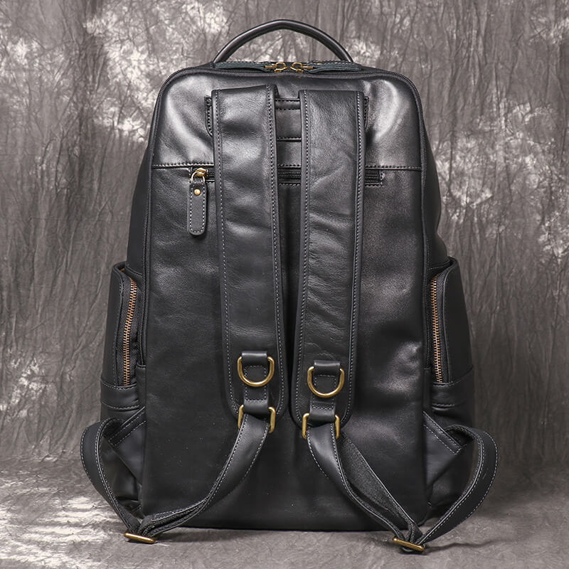 Leder Rucksack Herren groß mit Laptopfach für Uni und Arbeit