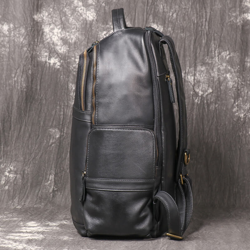 Leder Rucksack Herren groß mit Laptopfach für Uni und Arbeit