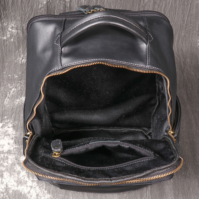 Leder Rucksack Herren groß mit Laptopfach für Uni und Arbeit