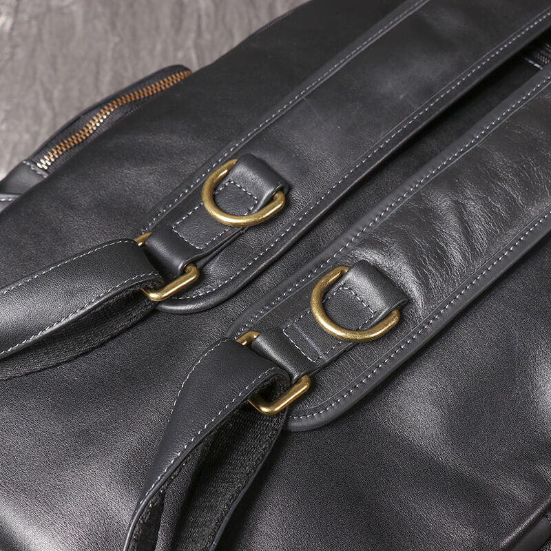 Leder Rucksack Herren groß mit Laptopfach für Uni und Arbeit